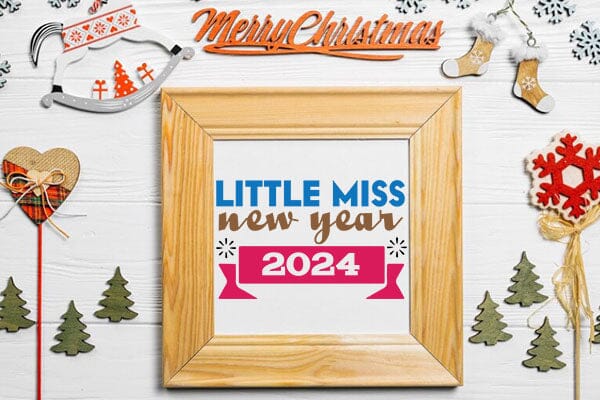 little miss new year 2024 SVG Angelina750 