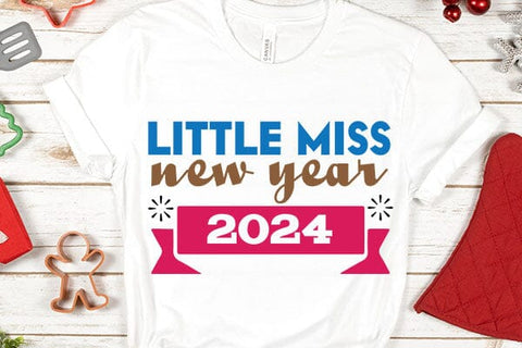 little miss new year 2024 SVG Angelina750 