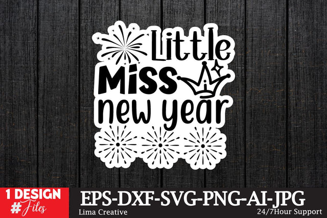 Little Miss New Year Sticker SVG ,Happy New Year ,New Year T-shirt Design , New Year SVG DEsign BUndle, New Year Sublimation PNG,New Year T-shirt Design BUndle SVG Insomnia Std 