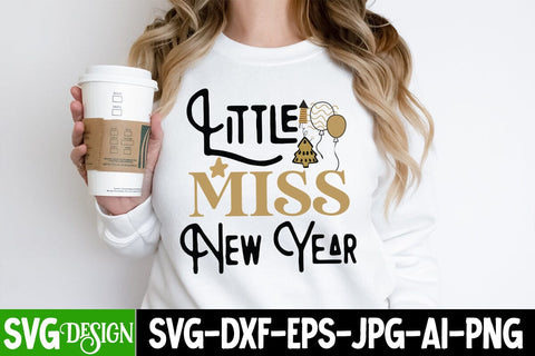 Little Miss New Year SVG Cut File, Little Miss New Year SVG Design, New Year 2024 SVG Cut File, 2024 New Year SVG bundle,New Year SVG Design 2024 SVG BlackCatsMedia 