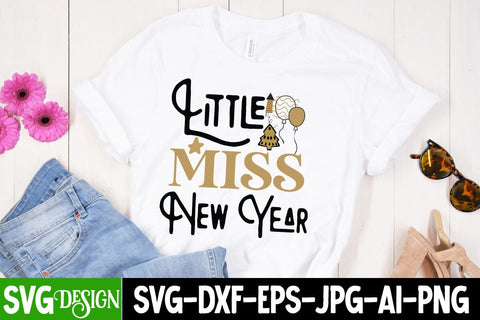 Little Miss New Year SVG Cut File, Little Miss New Year SVG Design, New Year 2024 SVG Cut File, 2024 New Year SVG bundle,New Year SVG Design 2024 SVG BlackCatsMedia 