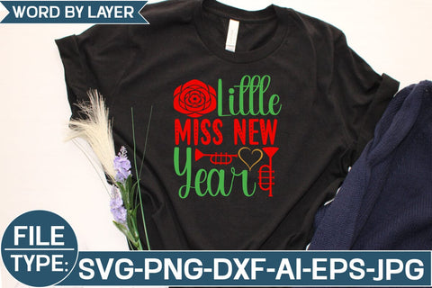 Little Miss New Year SVG Cut File SVG Studio Innate 