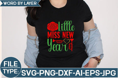 Little Miss New Year SVG Cut File SVG Studio Innate 