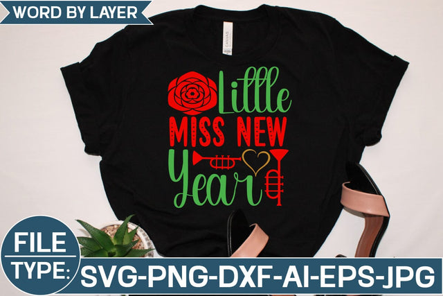 Little Miss New Year SVG Cut File SVG Studio Innate 