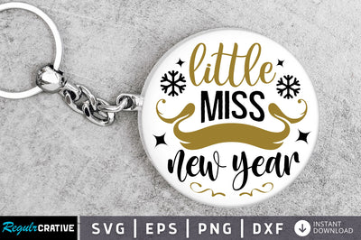 Little miss new year Svg Design SVG Regulrcrative 
