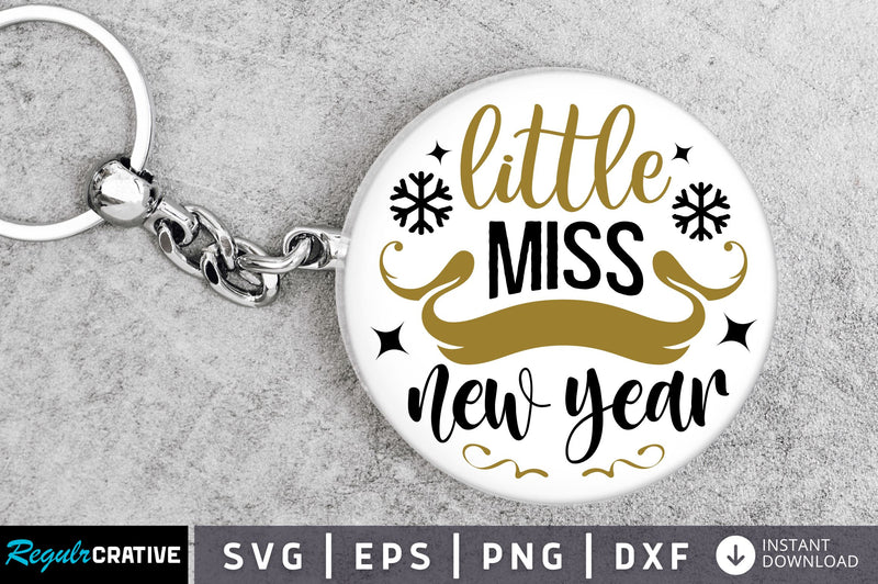 Little miss new year Svg Design SVG Regulrcrative 