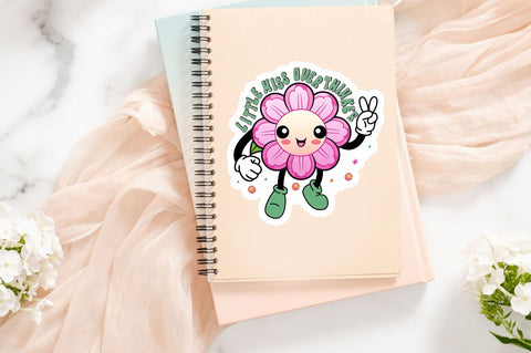 Little miss overthinker Sticker Design Sublimation Regulrcrative 
