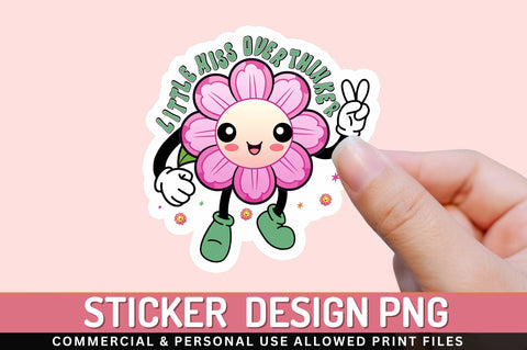 Little miss overthinker Sticker Design Sublimation Regulrcrative 