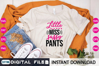 Little Miss Sassy Pants Svg SVG designer krishna 