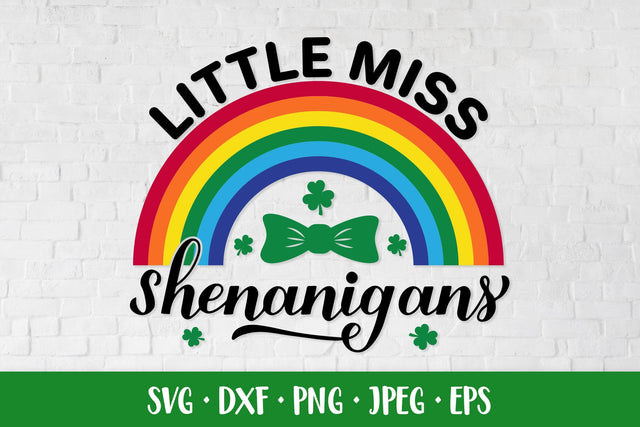Little miss shenanigans SVG. Patrick’s Day design for kids SVG LaBelezoka 