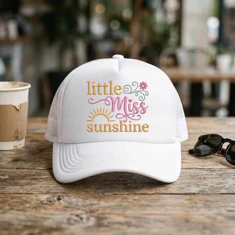 Little Miss Sunshine Embroidery Design – Cute Sunflower Girl Sunshine Quote Machine Embroidery File Embroidery/Applique DESIGNS PatternFeed8 