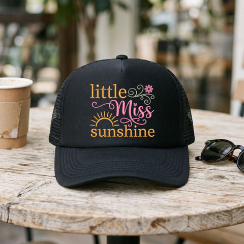 Little Miss Sunshine Embroidery Design – Cute Sunflower Girl Sunshine Quote Machine Embroidery File Embroidery/Applique DESIGNS PatternFeed8 