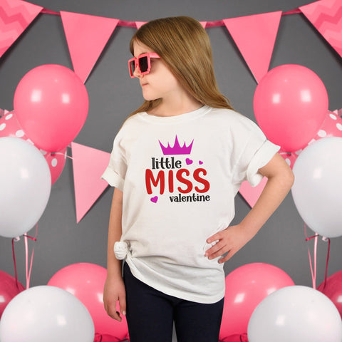 Little Miss Valentine Embroidery Design, Valentine's Day Embroidery Design Embroidery/Applique DESIGNS HappyDesignStudio 