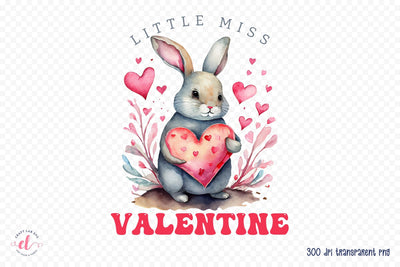 Little Miss Valentine PNG Sublimation Sublimation CraftLabSVG 