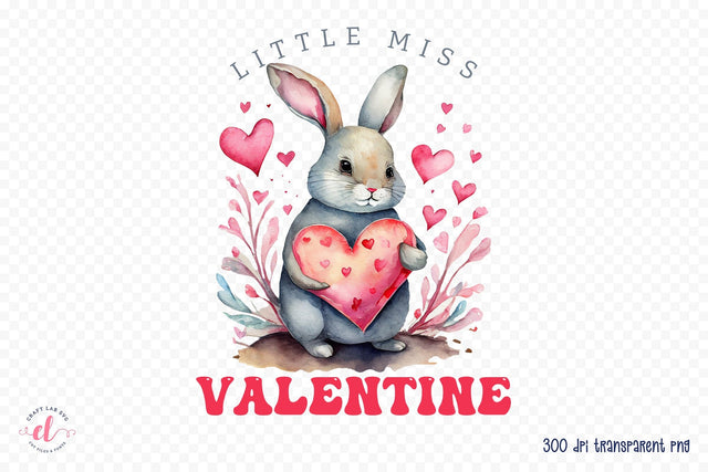 Little Miss Valentine PNG Sublimation Sublimation CraftLabSVG 