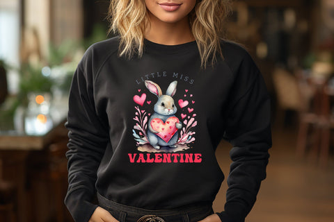 Little Miss Valentine PNG Sublimation Sublimation CraftLabSVG 