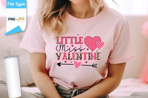 Little Miss Valentine Sublimation Design, Valentine Sublimation Design Sublimation DesignPlante 503 