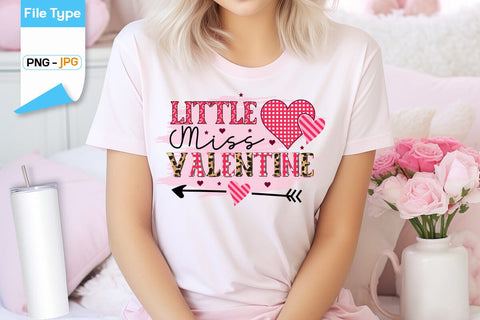 Little Miss Valentine Sublimation Design, Valentine Sublimation Design Sublimation DesignPlante 503 