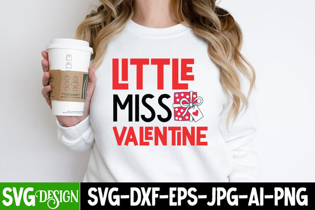 Little Miss Valentine SVG Cut File, Little Miss Valentine Sublimation Design PNG, Valentine's Day SVG Cut File,Happy Valentine's Day SVG ,Valentine SVG Bundle, Love SVG Bundle SVG BlackCatsMedia 