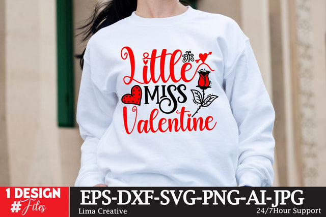 Little Miss Valentine SVG Cut File SVG Insomnia Std 