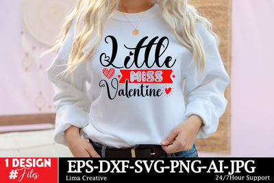 Little Miss Valentine SVG Cut File,Valentine's Day Sublimation,Valentine's Day T-shirt DEsign,Happy Valentine's Day, VAlentine's Day SVG BUndle ,Valentine's Day Sublimation Bundle, SVG Insomnia Std 