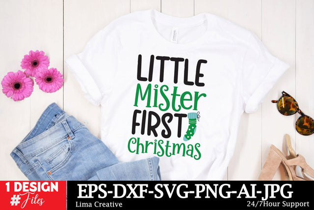 Little Mister First Christmas SVG Cut File,Christmas SVG Cut File,Christmas SVG Bundle,Christmas Sublimation PNG ,Christmas Clipart SVG Insomnia Std 