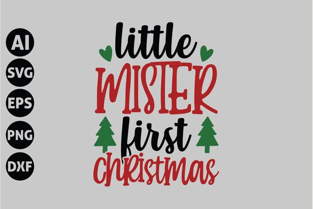 Little Mister First Christmas Svg, Funny Christmas Svg SVG shah alam 