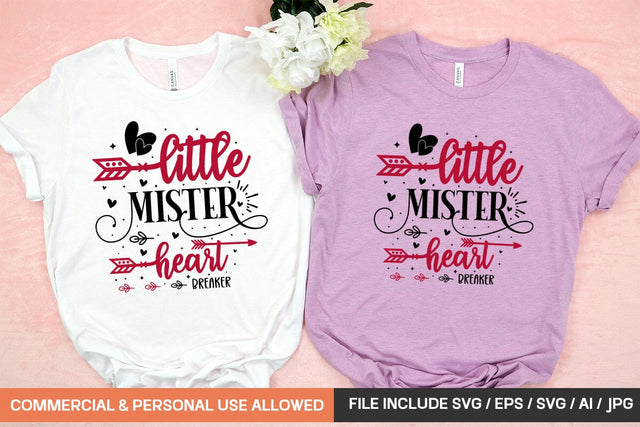 Little Mister Heart Breaker Svg Design SVG designmaster24 