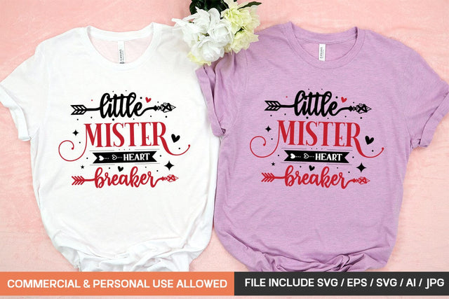 Little Mister Heart Breaker Svg Design SVG designmaster24 