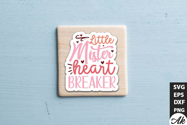 Little mister heart breaker SVG Stickers SVG akazaddesign 