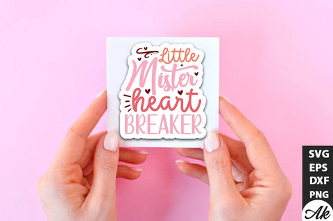Little mister heart breaker SVG Stickers SVG akazaddesign 