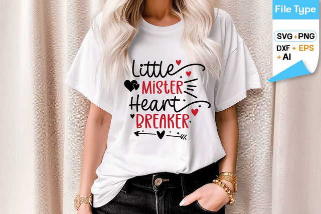 Little Mister Heart Breaker valentine SVG Design, valentine's SVG Design, valentine's Day SVG Design, valentine's, SVGs,Quotes and Sayings,Food & Drink,On Sale, Print & Cut SVG DesignPlante 503 