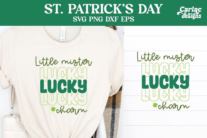 Little Mister Lucky SVG, St Patrick's Day SVG SVG Carla C Designs 
