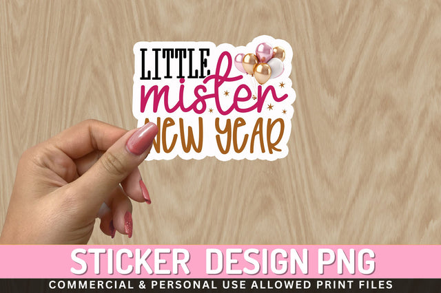 Little mister new Sticker Design Sublimation Regulrcrative 