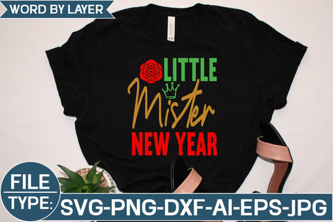 Little Mister New Year SVG Cut File SVG Studio Innate 