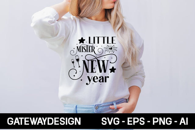 Little Mister New Year Svg Design SVG designmaster24 