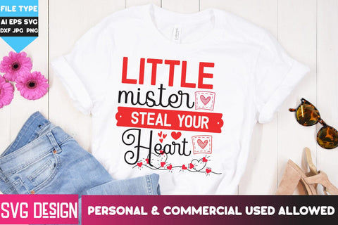 Little Mister Steal Your Heart SVG Design, Little Mister Steal Your Heart SVG Cut Files, Little Mister Steal Your Heart PNG, Happy Valentine's Day SVG ,Valentine SVG Bundle, Love SVG Bundle SVG BlackCatsMedia 
