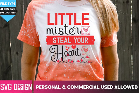 Little Mister Steal Your Heart SVG Design, Little Mister Steal Your Heart SVG Cut Files, Little Mister Steal Your Heart PNG, Happy Valentine's Day SVG ,Valentine SVG Bundle, Love SVG Bundle SVG BlackCatsMedia 