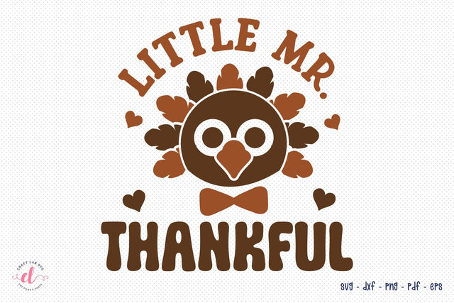 Little Mr. Thankful - Turkey SVG SVG CraftLabSVG 