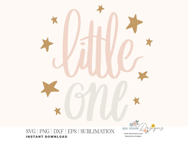 Little One Baby SVG Cut File SVG Aja Nicole Designs 
