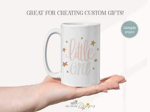 Little One Baby SVG Cut File SVG Aja Nicole Designs 