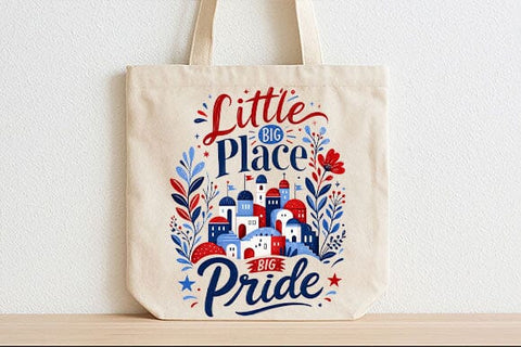 Little Place Big Pride PNG | Hometown Patriotic Sublimation Design SVG BillahCrafts 