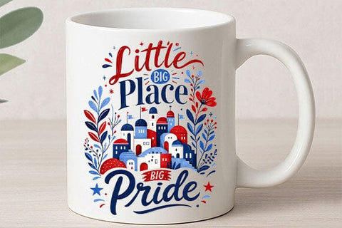 Little Place Big Pride PNG | Hometown Patriotic Sublimation Design SVG BillahCrafts 
