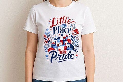Little Place Big Pride PNG | Hometown Patriotic Sublimation Design SVG BillahCrafts 