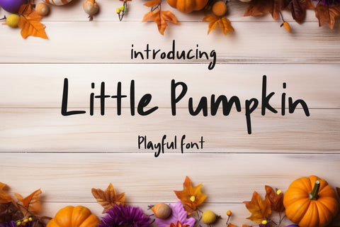 little pumpkin Font Chamsae Studio 