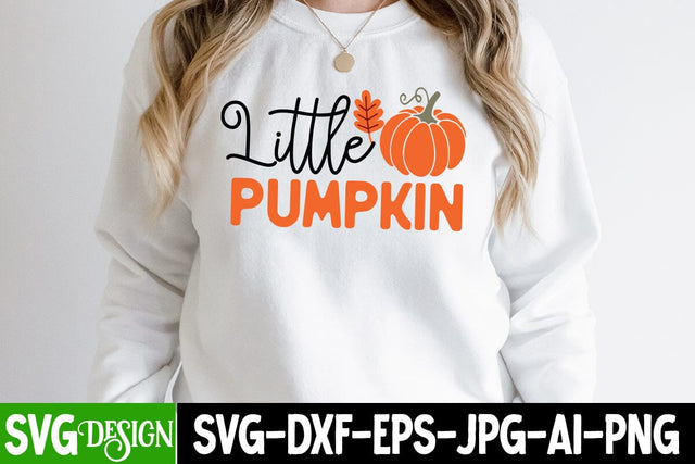 Little Pumpkin SVG Cut File, Little Pumpkin Sublimation PNG, Thanksgiving SVG Quotes , Thanksgiving SVG Design , Fall SVG Design, Autumn SVG Cut File SVG BlackCatsMedia 