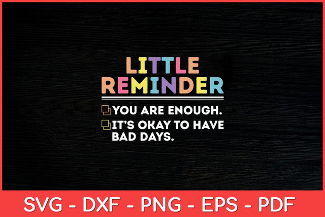 Little Reminder Mental Health Counselor Svg Design SVG artprintfile 