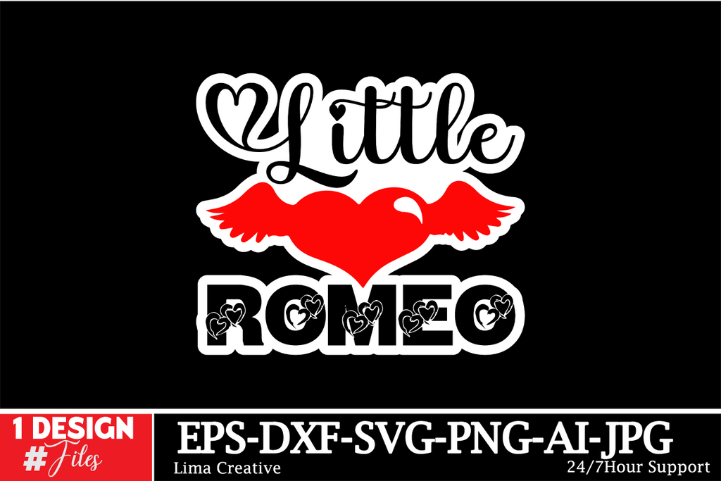 Little Romeo Sticker SVG Cut File - So Fontsy