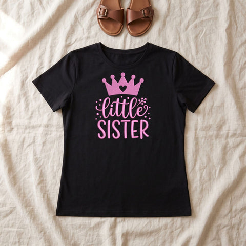 Little Sister Crown Embroidery Design – Pink Princess Little Sis Baby Girl Machine Embroidery File Embroidery/Applique DESIGNS PatternFeed8 
