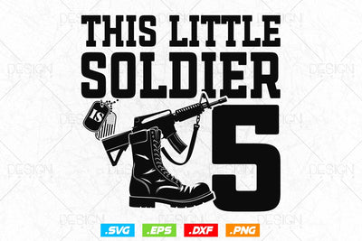 Little Soldier Birthday Svg Png, Military Svg, Soldier Birthday Kids Svg, Soldier Boy Svg, Army Birthday Svg, Svg Files For Cricut SVG DesignDestine 